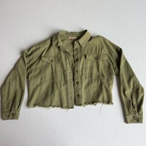 Lottie Moss Green Cropped Jacket